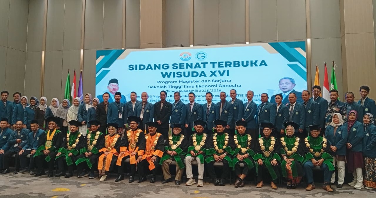 STIE Ganesha Gelar Wisuda ke-XVI, Siap Menuju Universitas Graha Ganesha